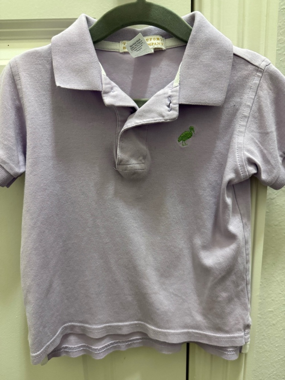 The Beaufort Bonnet Company Lilac Polo with Green Embroidery - Picture 3 of 3